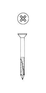 Slotted Hex Washer Head Hi-Low Thread, Diamond Tip - ENVIROCOAT Blue Finish