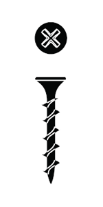 Phillips Bugle Head Coarse Thread - Black Phosphate