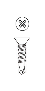 Phillips Flat Head - Zinc Plated