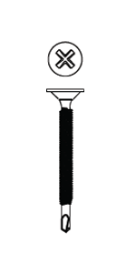 Phillips Wafer Head - Zinc Plated
