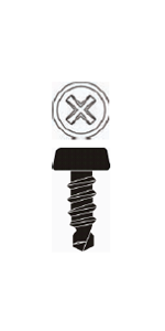 Phillips Pan Head Framing Screw - Black Phosphate