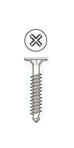Phillips Wafer Head w/ Nibs Self Drilling - ENVIROCOAT Gray