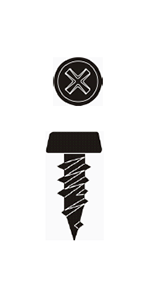 Phillips Pan Head w/ Serrations Framing Screw - Black Phosphate